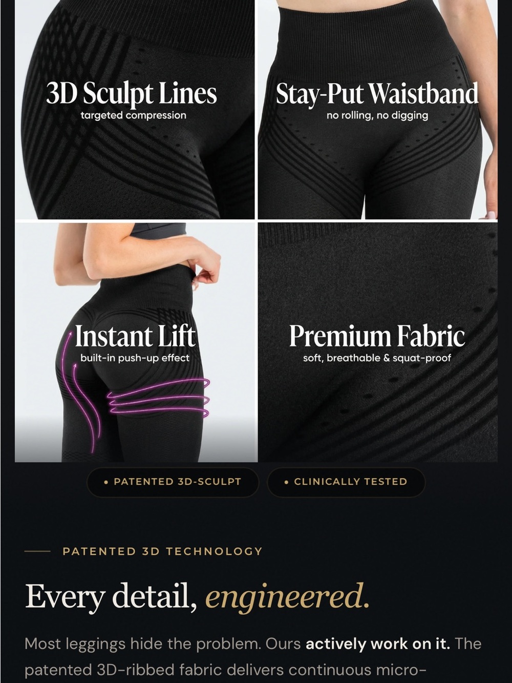 Seamless Sculpting High-Waist Leggings - Black